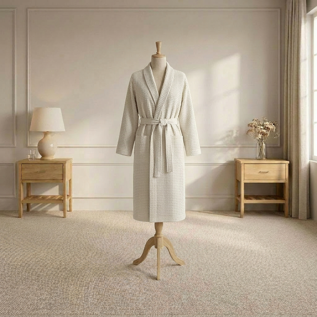 Βαμβακερό Μπουρνούζι Βάφλας