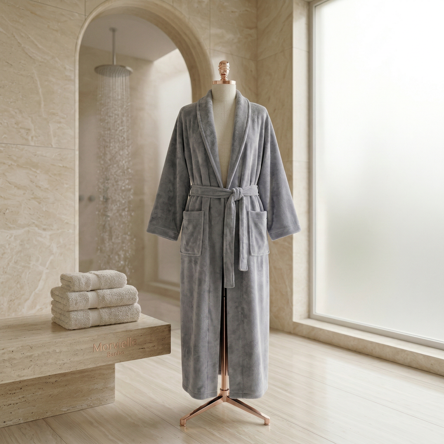 Organic Turkish Waffle Spa Robe