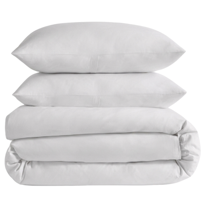 Organic Classic Cotton Percale Duvet Cover Set