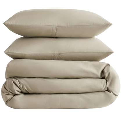 Organic Classic Cotton Percale Duvet Cover Set