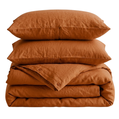 Organic European Flax Linen Duvet Cover Set