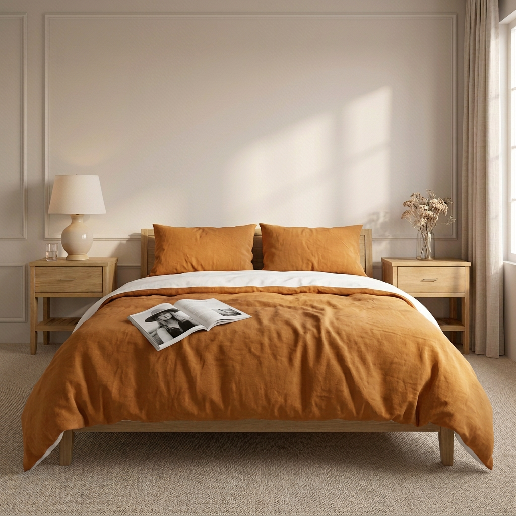 Organic European Flax Linen Duvet Cover Set