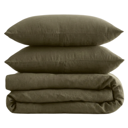 Organic European Flax Linen Duvet Cover Set
