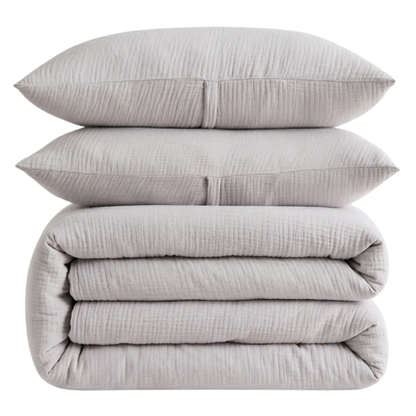 Organic Airy Gauze Cotton Duvet Cover Set