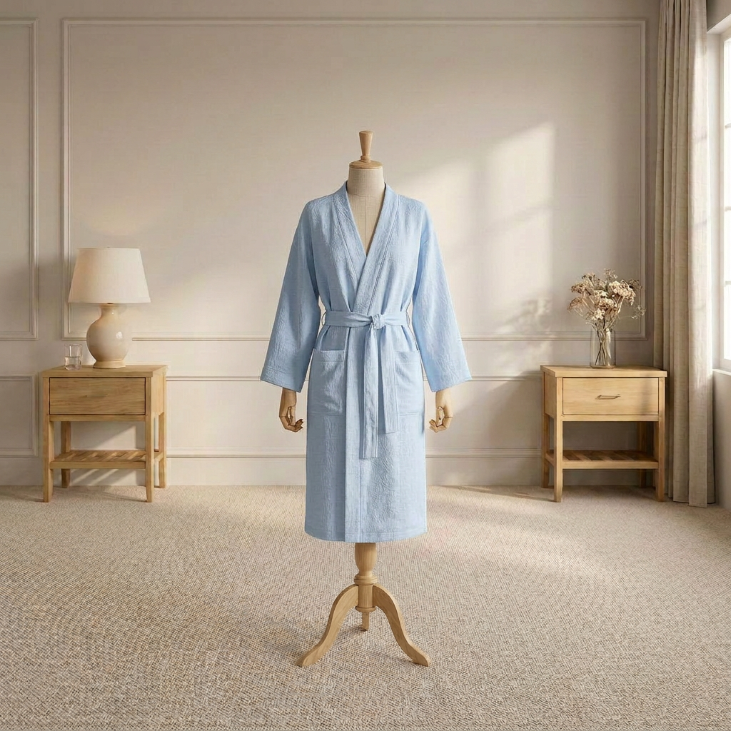 Organic Linen Kimono Bathrobe