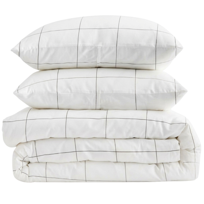 Organic Luxury Cotton Sateen Duvet Cover Set