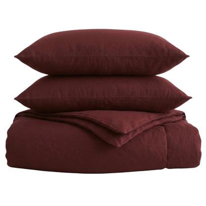 Organic European Flax Linen Duvet Cover Set