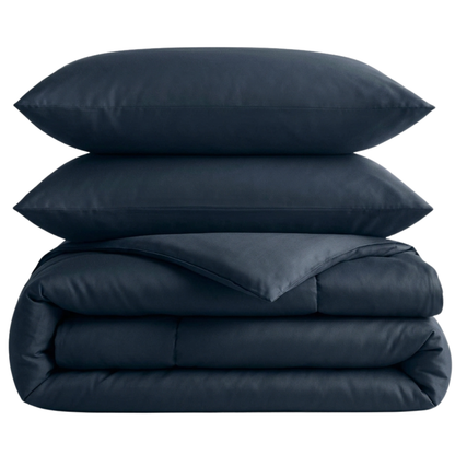 Organic Classic Cotton Percale Duvet Cover Set