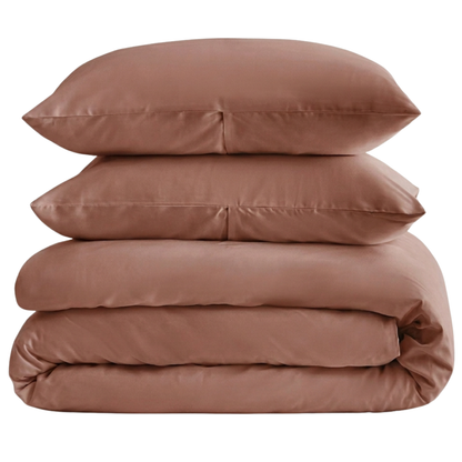 Organic Luxury Cotton Sateen Duvet Cover Set