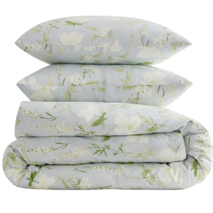 Organic Classic Cotton Percale Duvet Cover Set