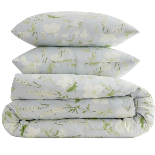 Organic Classic Cotton Percale Duvet Cover Set