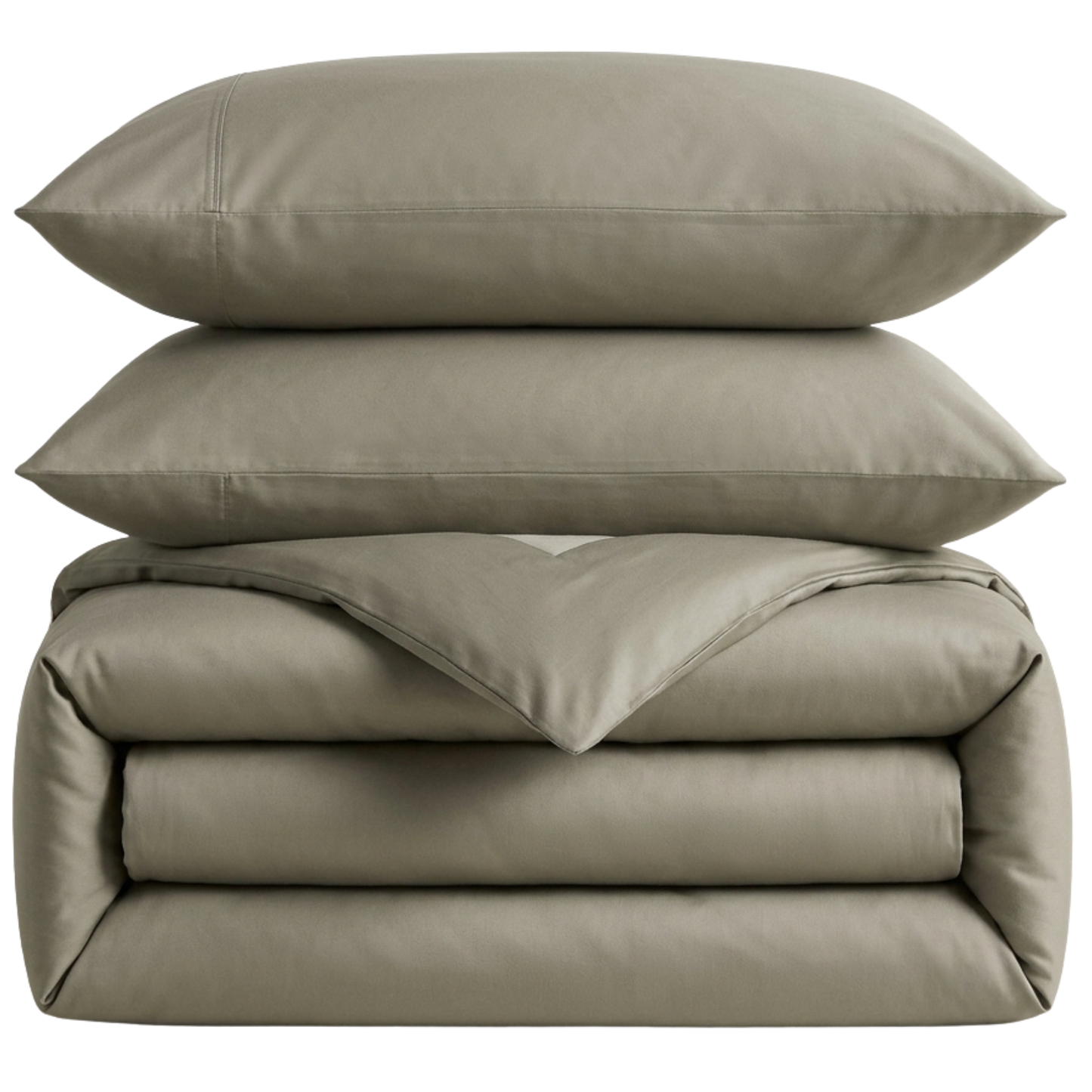 Organic Classic Cotton Percale Duvet Cover Set