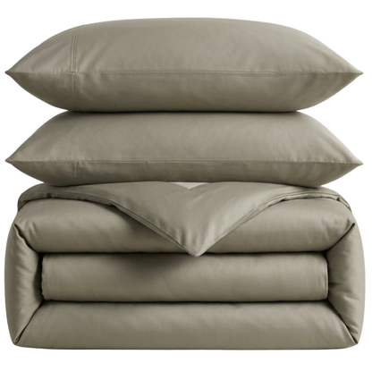 Organic Classic Cotton Percale Duvet Cover Set