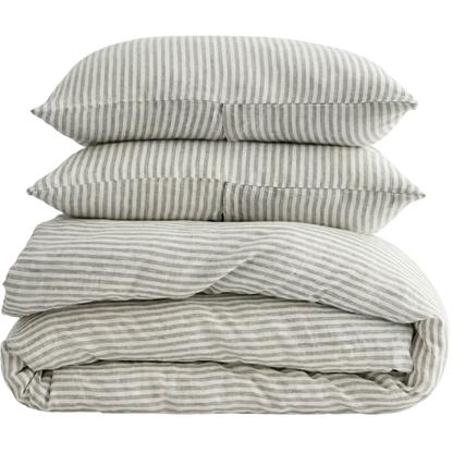 Organic European Flax Linen Duvet Cover Set