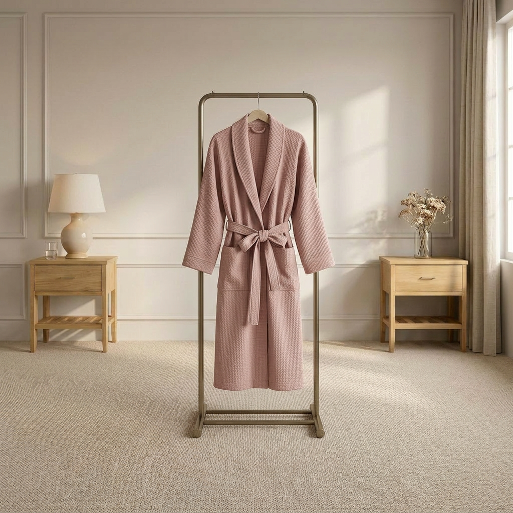 Μπουρνούζι Βάφλα από Οργανικό Βαμβάκι