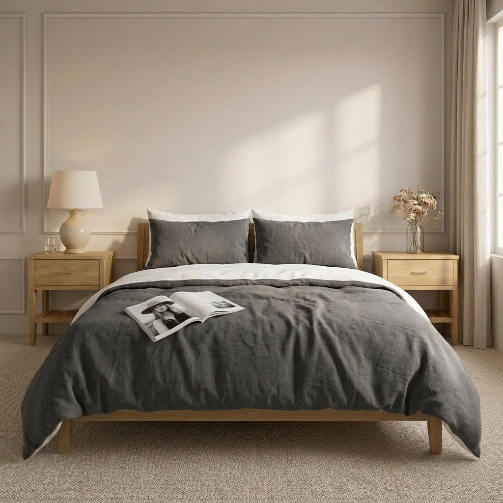 Organic European Flax Linen Duvet Cover Set