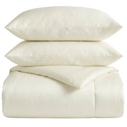 Organic Classic Cotton Percale Duvet Cover Set