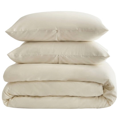Organic Luxury Cotton Sateen Duvet Cover Set