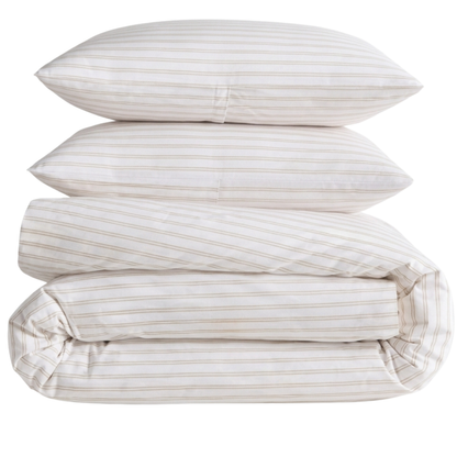 Organic Classic Cotton Percale Duvet Cover Set