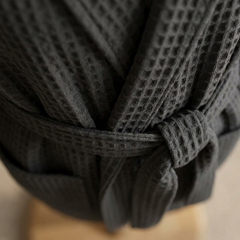 Αέρινη Υφή Υφάσματος Λινό Waffle