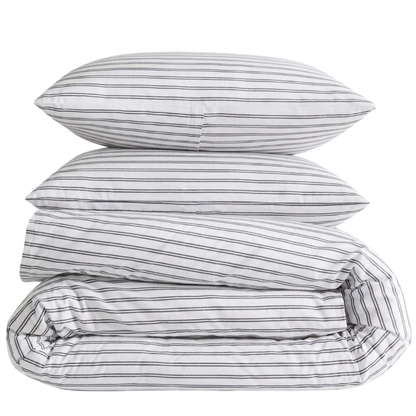 Organic Classic Cotton Percale Duvet Cover Set