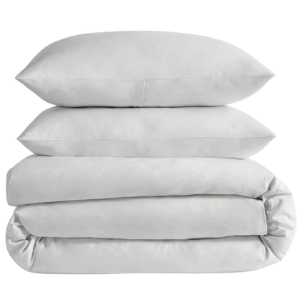 Organic Classic Cotton Percale Duvet Cover Set