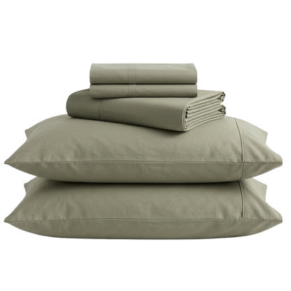 Organic Classic Cotton Percale Sheet Set