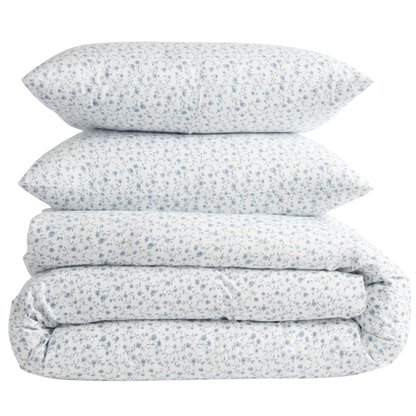 Organic Classic Cotton Percale Duvet Cover Set