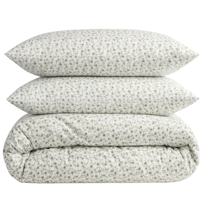 Organic Classic Cotton Percale Duvet Cover Set
