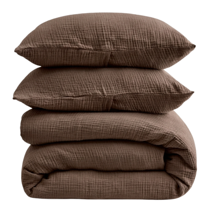 Organic BreezeSoft Cotton Gauze Duvet Cover Set