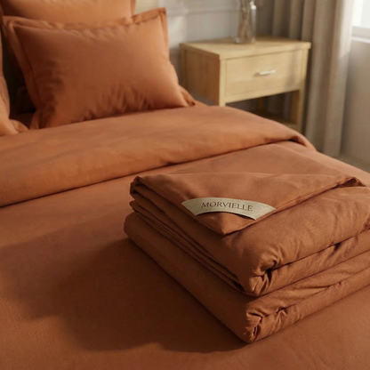 Organic Brushed Cotton Cozy Duvet Cover Set