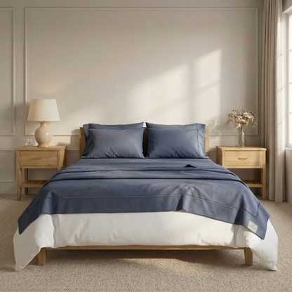Organic Signature Giza Cotton Sateen Sheet Set