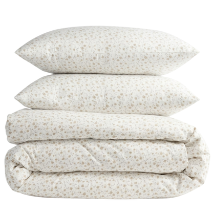 Organic Classic Cotton Percale Duvet Cover Set