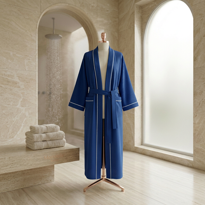 Άνετη Ρόμπα από Οργανικό Βαμβακερό Ύφασμα Waffle