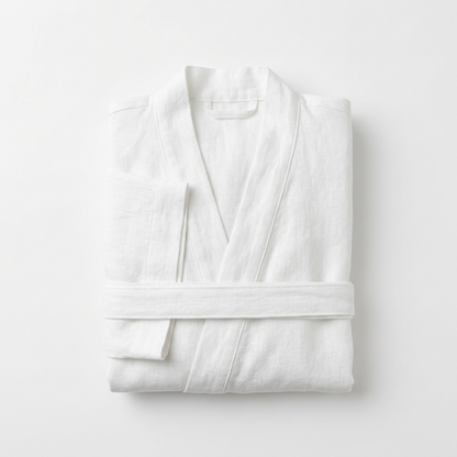 Organic Linen Kimono Bathrobe
