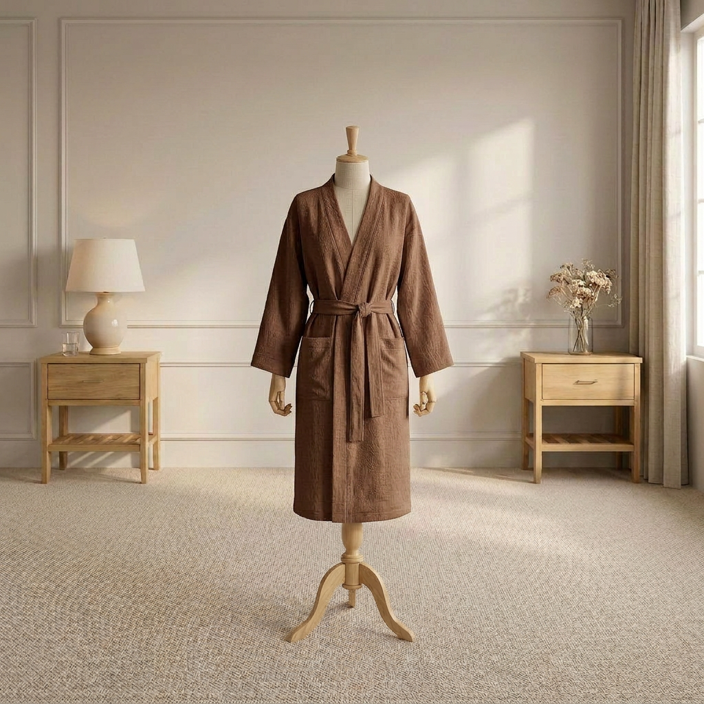 Organic Linen Kimono Bathrobe