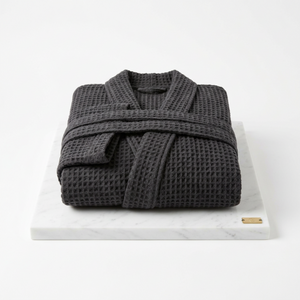 Organic Waffle Linen Bathrobe
