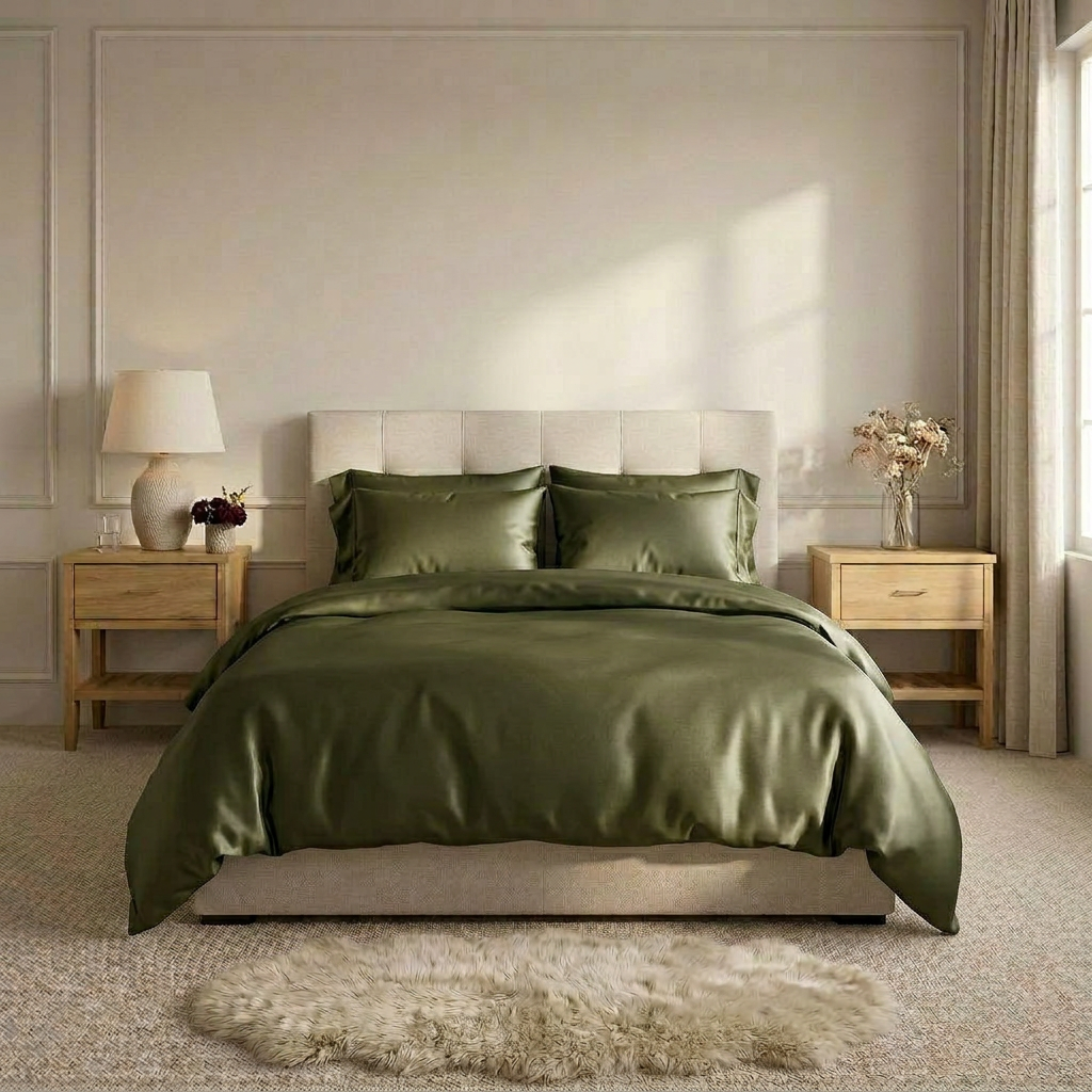 Organic Bamboo Cooling Duvet Cover Set