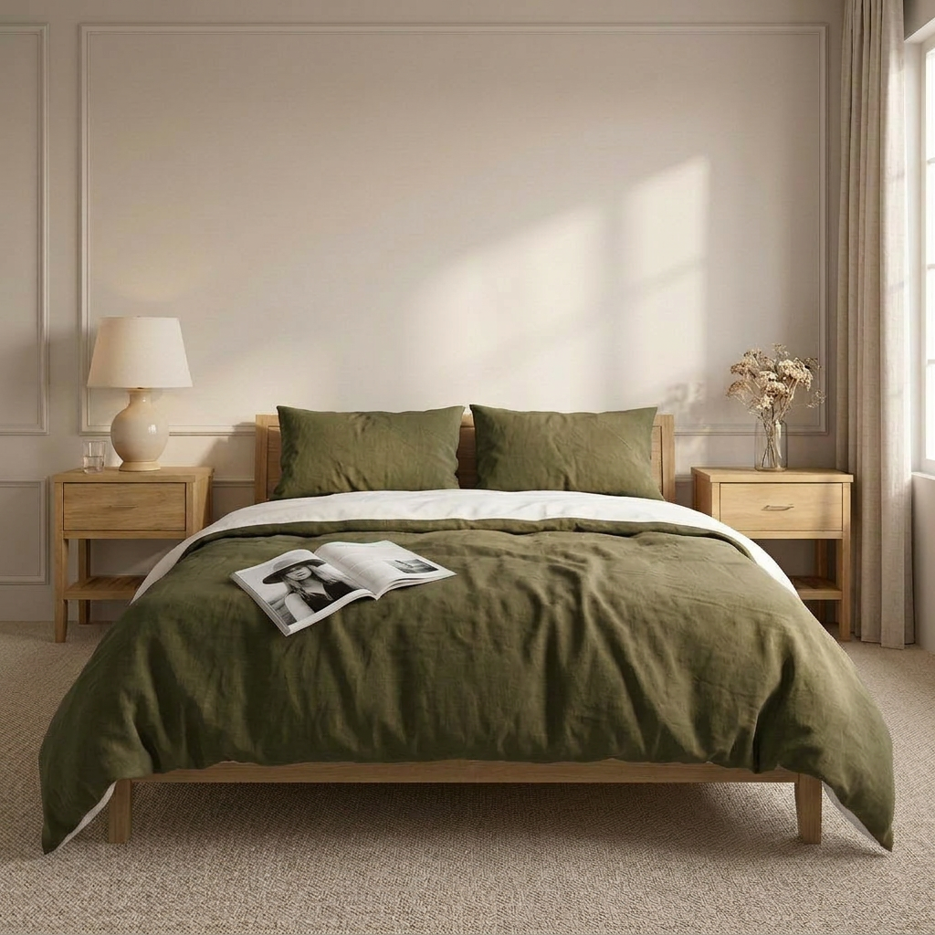 Organic European Flax Linen Duvet Cover Set